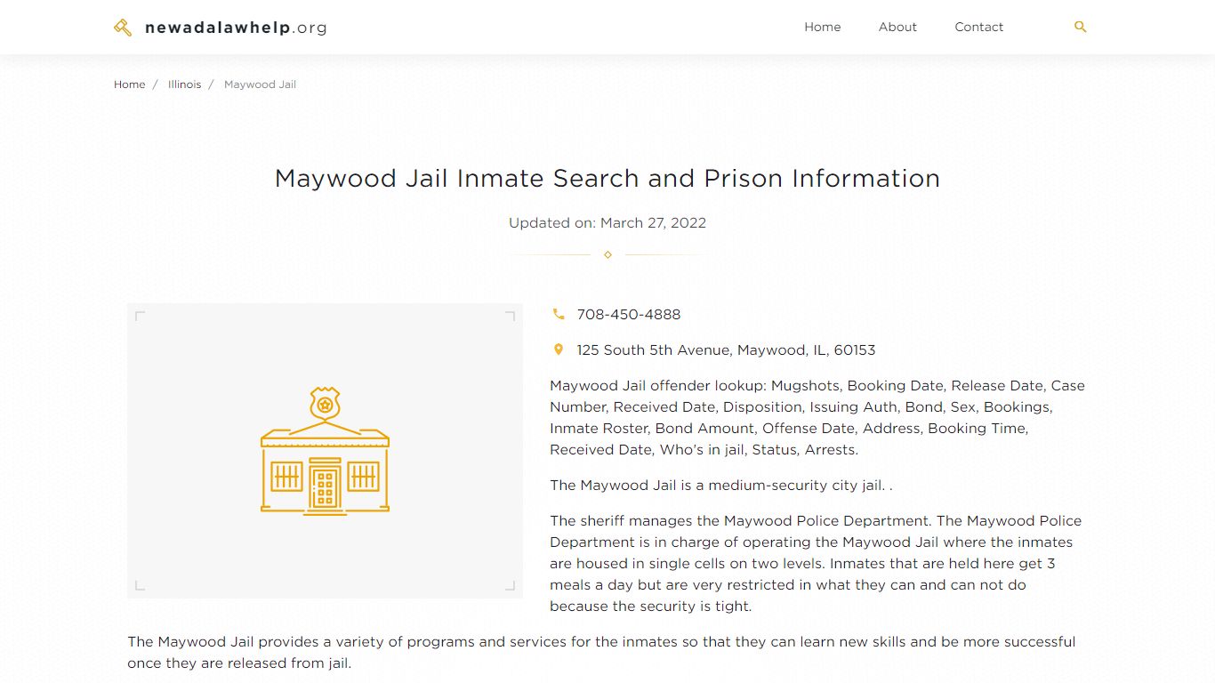 Maywood Jail Inmate Search, Visitation, Phone no ...