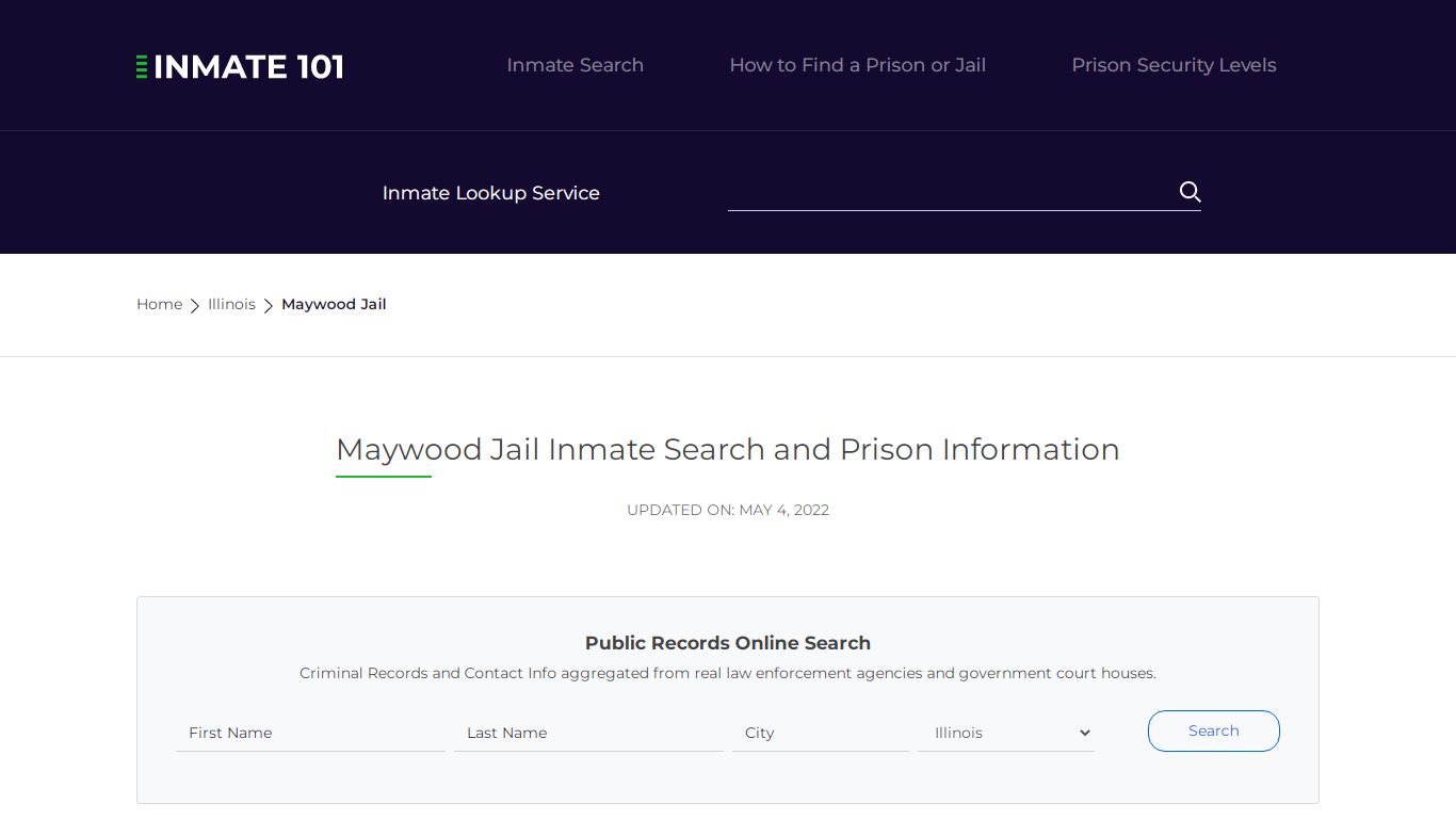 Maywood Jail Inmate Search, Visitation, Phone no ...